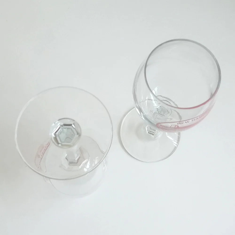 Vintage Aviation Wine Glasses Set of 2